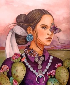 Navajo Woman Art Paint By Numbers