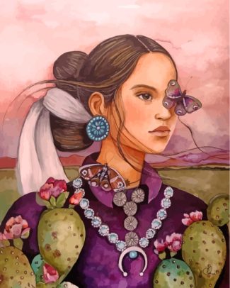 Navajo Woman Art Paint By Numbers