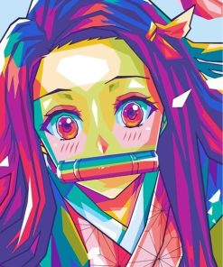 Anime Nezuko Paint By Numbers