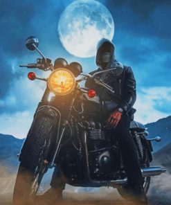 Night Motocross Adventure Paint By Numbers