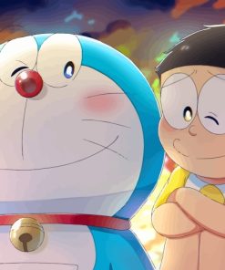Nobita and Doraemon Cartoon Paint By Numbers