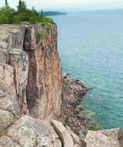 North Shore Minnesota Seascape Paint By Numbers