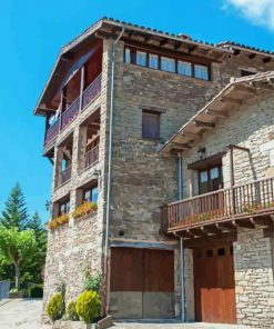 Historic Rupit Houses Spain Paint By Numbers