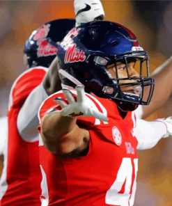 Ole Miss Rebels Football Paint By Numbers