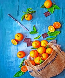 Orange and Chocolate Delight Paint By Numbers