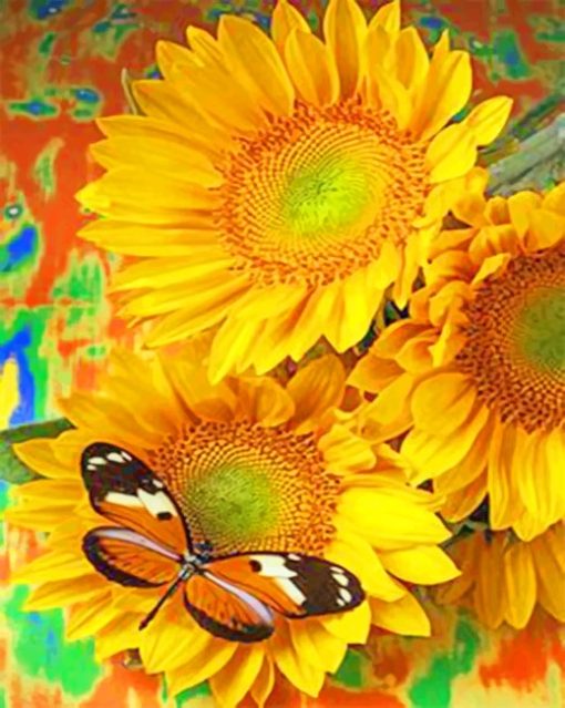 orange-black-butterfly-and-sunflowers-paint-by-numbers