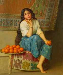 Vintage Orange Seller Paint By Numbers