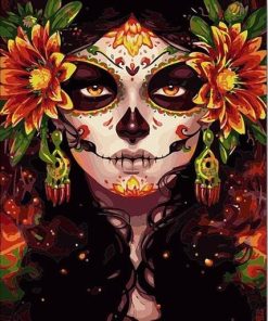 Sugar Skull Girl Paint By Numbers