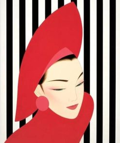 Woman Hat Artistry Paint By Numbers