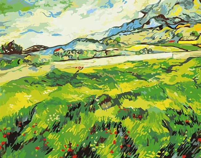 Van Gogh Vineyard Landscape Paint By Numbers