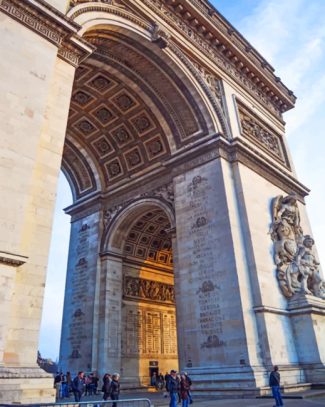 Paris Arc De Triomphe France Paint By Numbers