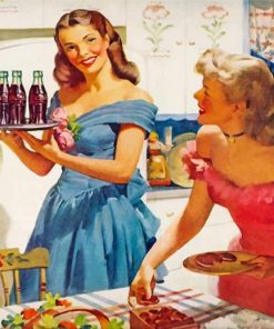 Vintage Party Woman Paint By Numbers