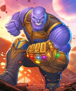 Thanos Marvel Paint By Numbers