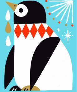 Cute Penguin Paint By Numbers