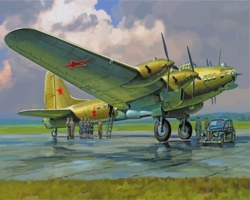 petlyakov-pe-8-Bomber-paint-by-numbers
