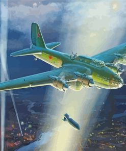 Petlyakov Pe 8 Heavy Bomber Paint By Numbers