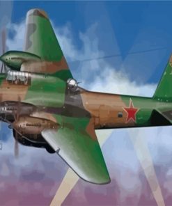 Petlyakov Pe 8 Military Plane Paint By Numbers