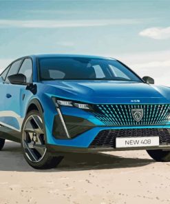 Peugeot Blue Car Paint By Numbers