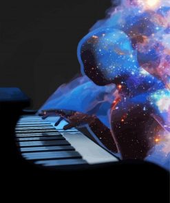 Piano Silhouette Masterpiece Paint By Numbers