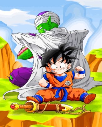 Dragon Ball Z Piccolo Gohan Paint By Numbers