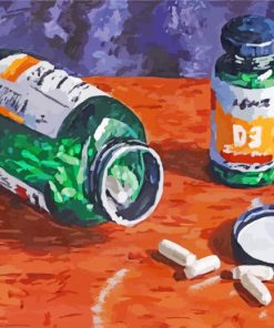 Pill Bottle Pharmacy Paint By Numbers