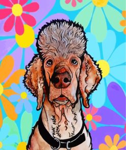 Poodle Dog Painting Kit Paint By Numbers