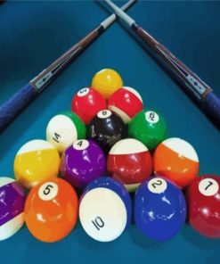 Pool Ball Equipment Paint By Numbers