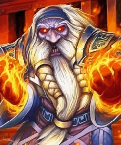 Chaos Dwarf Battle Paint By Numbers
