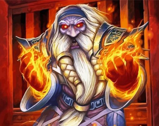 powerful-Chaos-dwarf-paint-by-numbers
