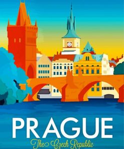 Prague Czech Cityscape Paint By Numbers