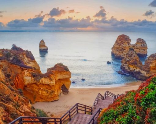 praia-do-camilo-portugal-paint-by-numbers