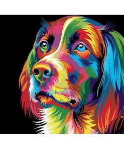 Colorful Dog Animals Paint By Numbers