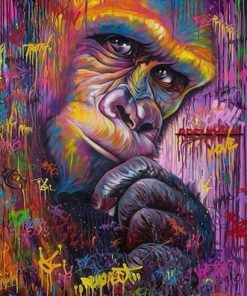 Colorful Monkey Graffiti Paint By Numbers