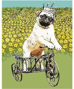 Dog Tricycle Fun Paint By Numbers