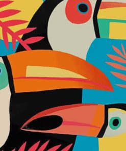 Puffin Bird Wildlife Paint By Numbers