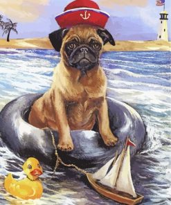 Pug Puppy Delight Paint By Numbers