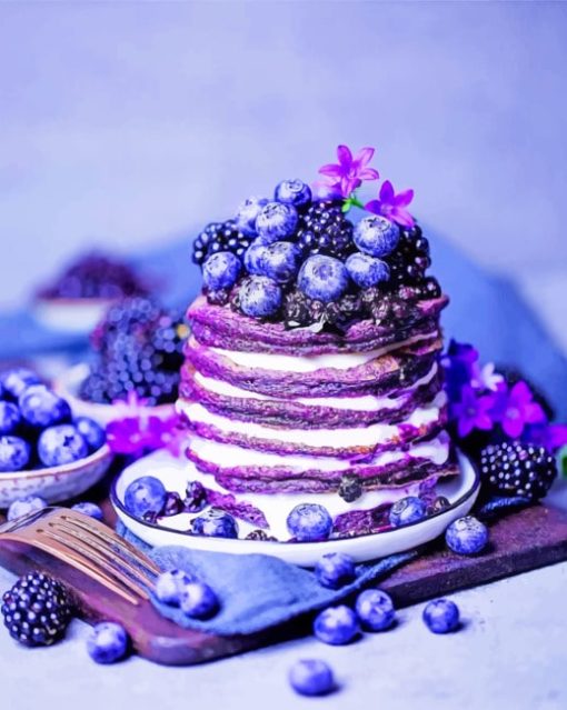 purple-pancakes-paint-by-numbers