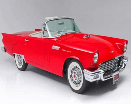 red-1957-Thunderbird-paint-by-number