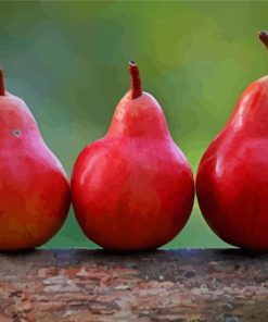 Red Pears Food Paint By Numbers