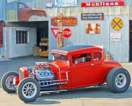 red-car-paint-by-numbers