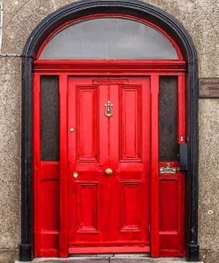 Red Door Charm Paint By Numbers