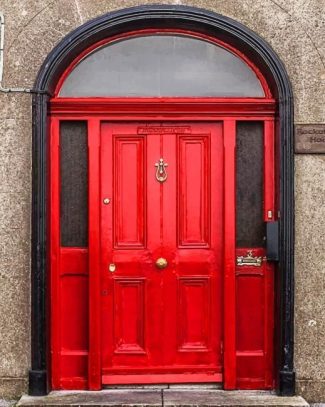 Red Door Charm Paint By Numbers