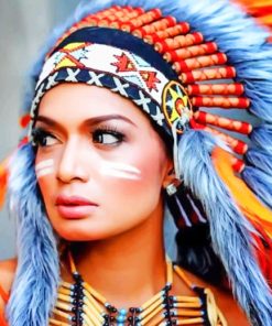 Native Woman Paint By Numbers