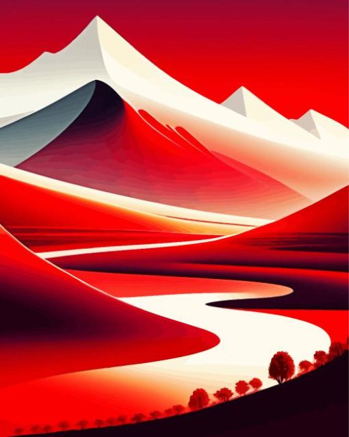 red-landscape-paint-by-numbers