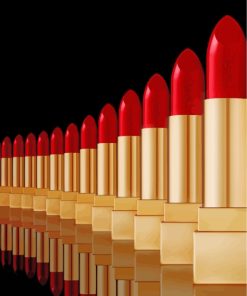 Red Lipstick Collection Paint By Numbers