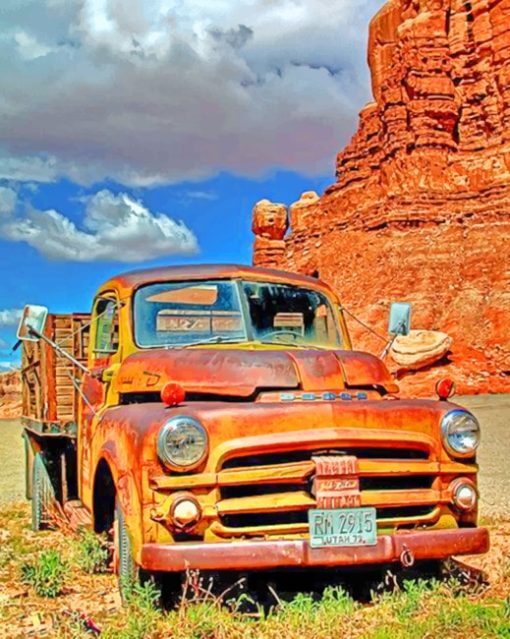 red-rocks-and-truck-paint-by-numbers