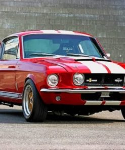 Red Ford Mustang GT500 Paint By Numbers