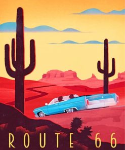 Route 66 Adventure Paint By Numbers