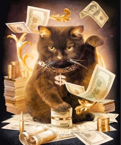 Rich Cat Animal Paint By Numbers