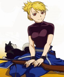 Riza Hawkeye Anime Paint By Numbers